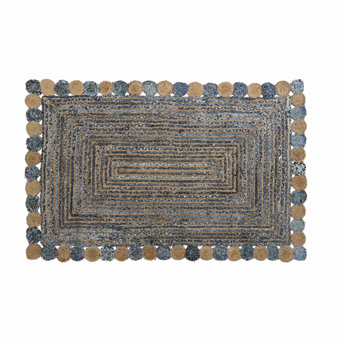 Teppich Dkd Home Decor 2100 Gsm Baumwolle Jute (120 X 180 X 1 Cm) günstig online kaufen