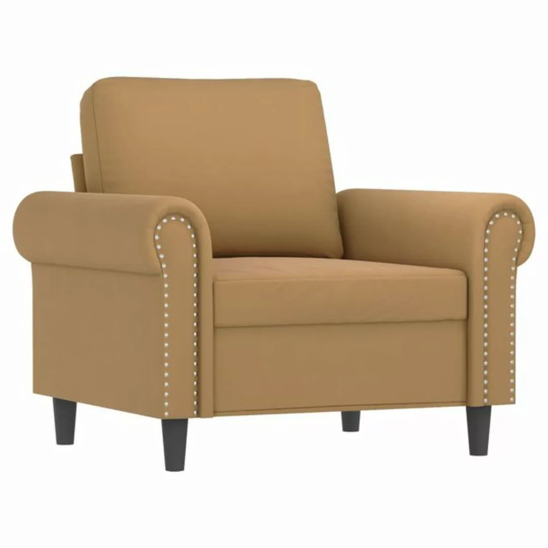 vidaXL Sofa Sessel Braun 60 cm Samt günstig online kaufen
