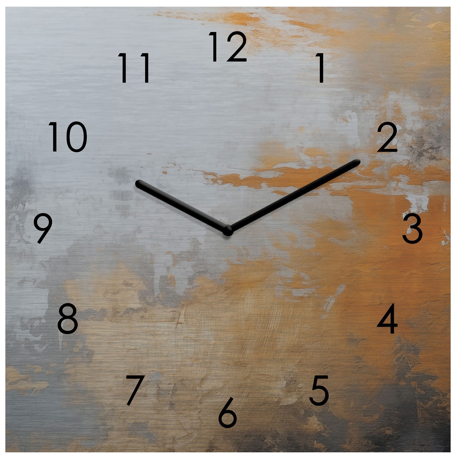 Levandeo® Wanduhr (Wanduhr Metall 20x20cm Schwarz günstig online kaufen