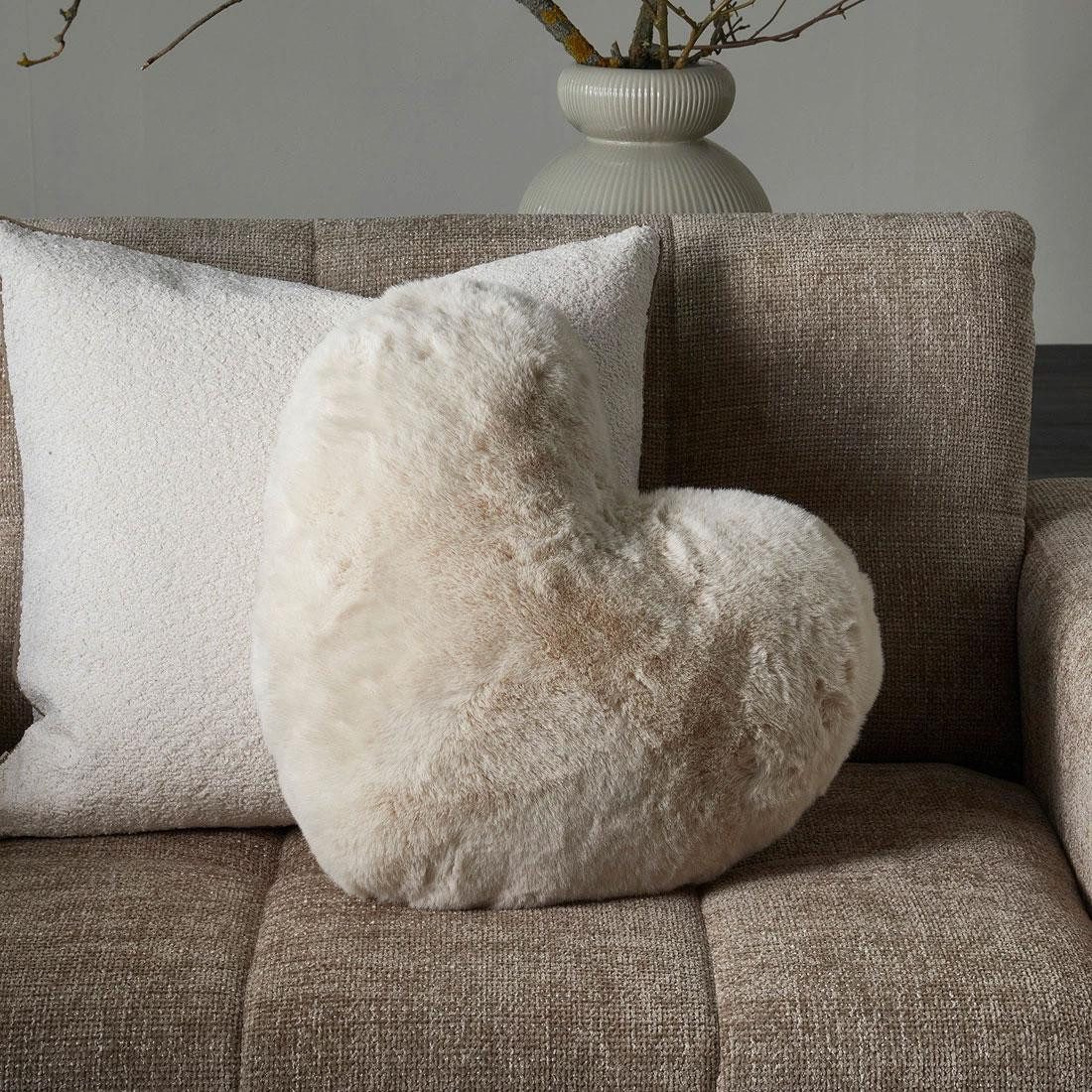 Rivièra Maison Kissenhülle Kissen Herz Heather günstig online kaufen