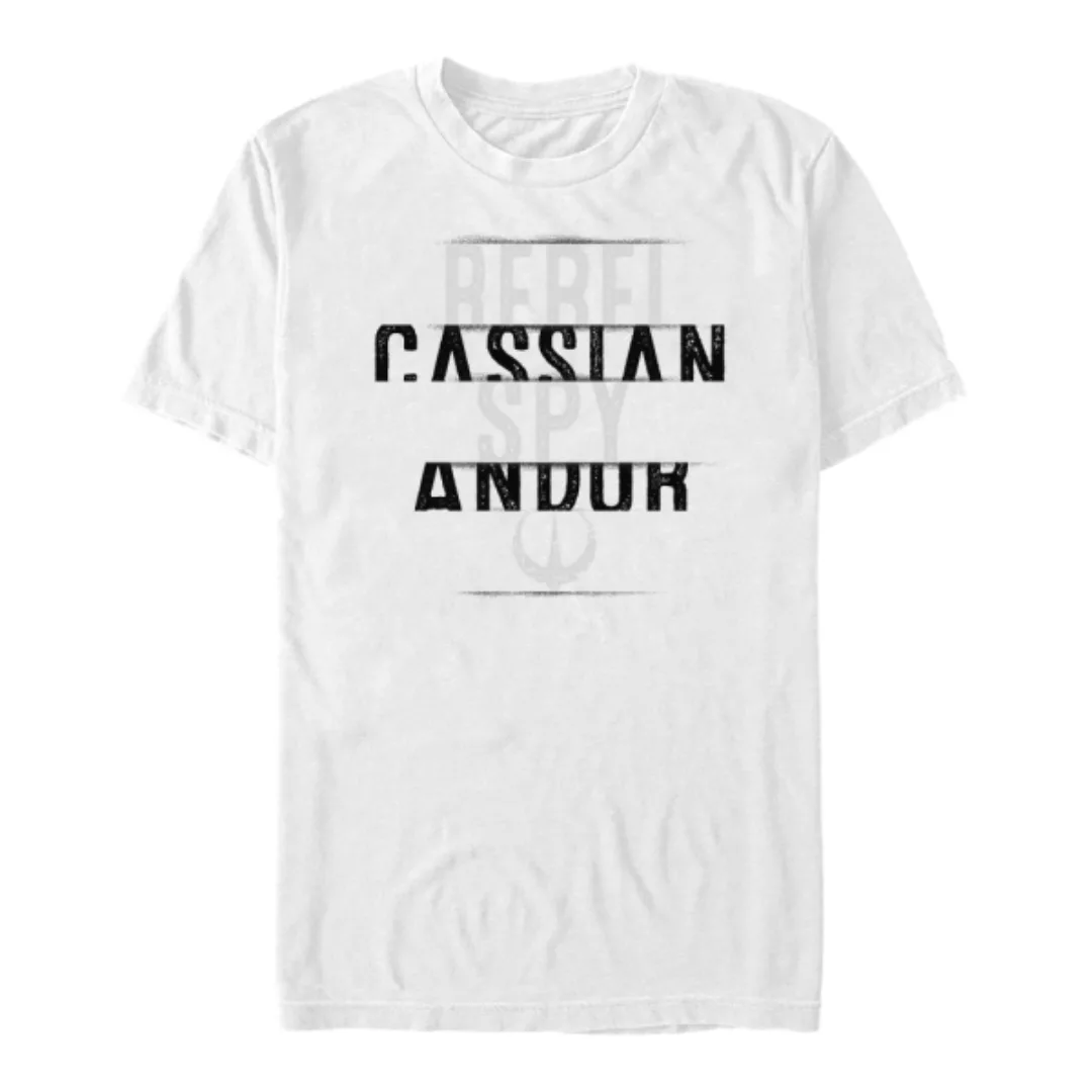 Star Wars - Andor - Cassian Andor Spy Text Stack - Männer T-Shirt günstig online kaufen