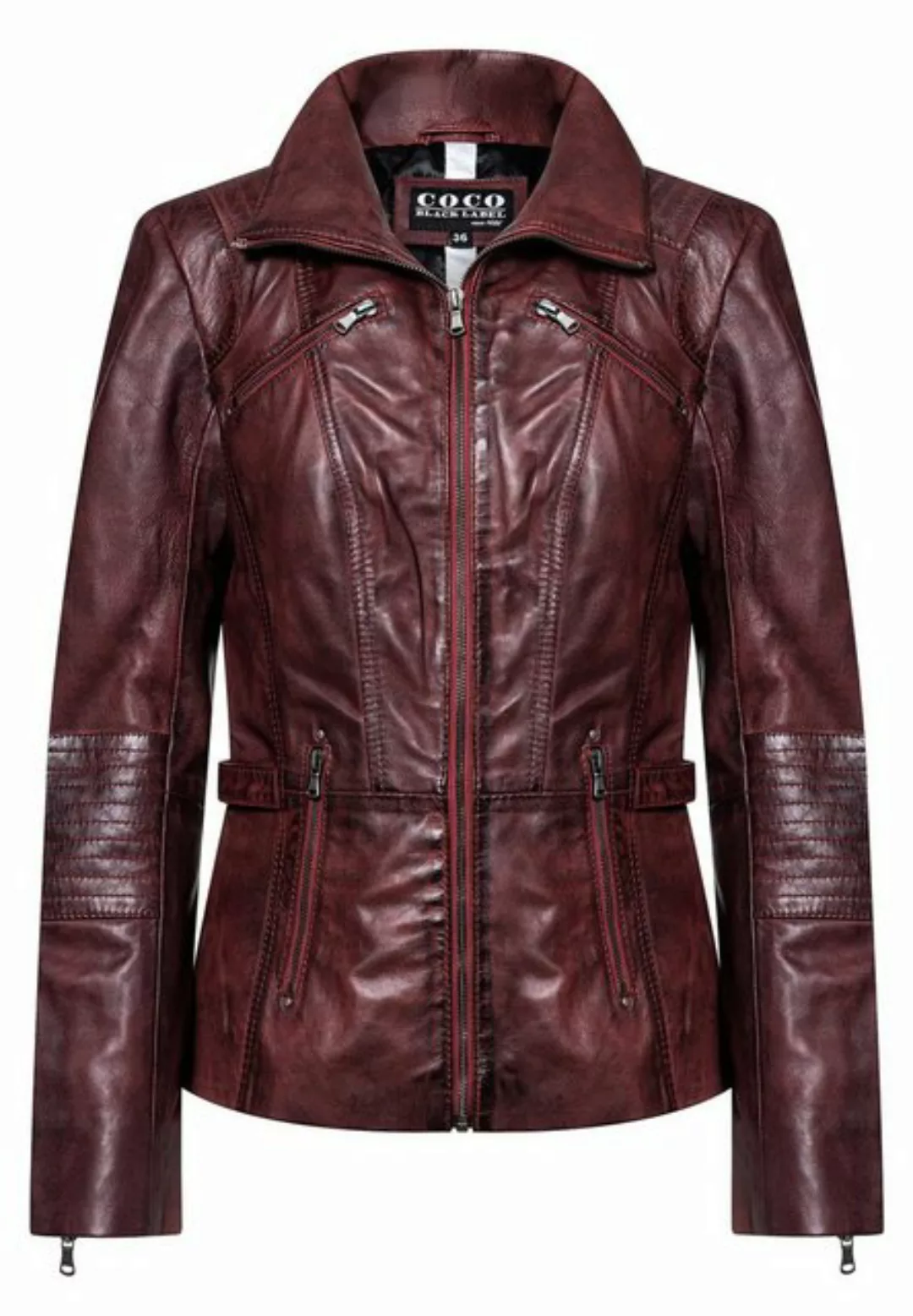 CBL Lederjacke Lederjacke moderne Lederjacke im Biker-Look günstig online kaufen