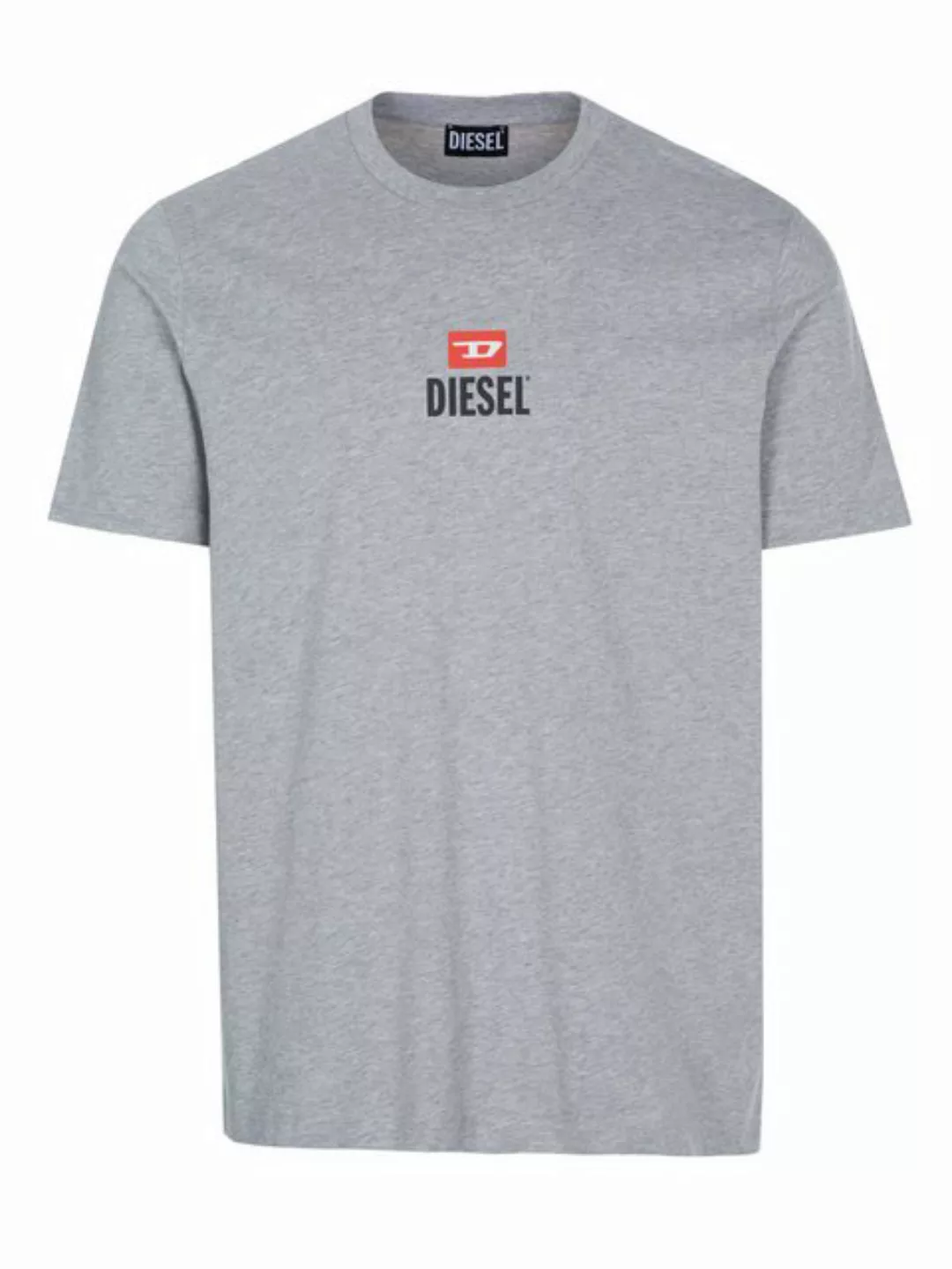 Diesel T-Shirt T-JUST -SMALL-NEW D LOGO MAGLIETTA - GREY MELANGE günstig online kaufen