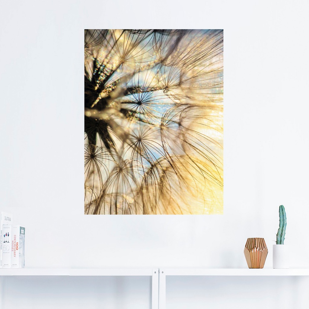 Artland Wandbild "Pusteblume Poesie", Blumen, (1 St.), als Leinwandbild, Po günstig online kaufen