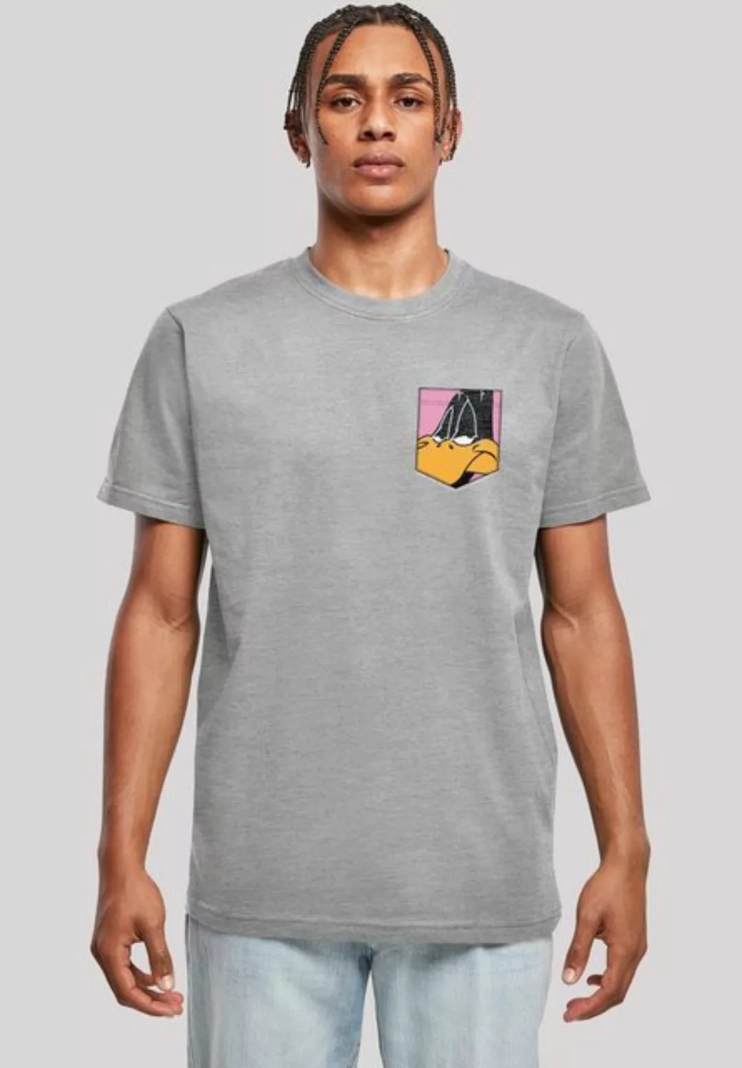 F4NT4STIC T-Shirt Looney Tunes Daffy Duck Faux Pocket Print günstig online kaufen