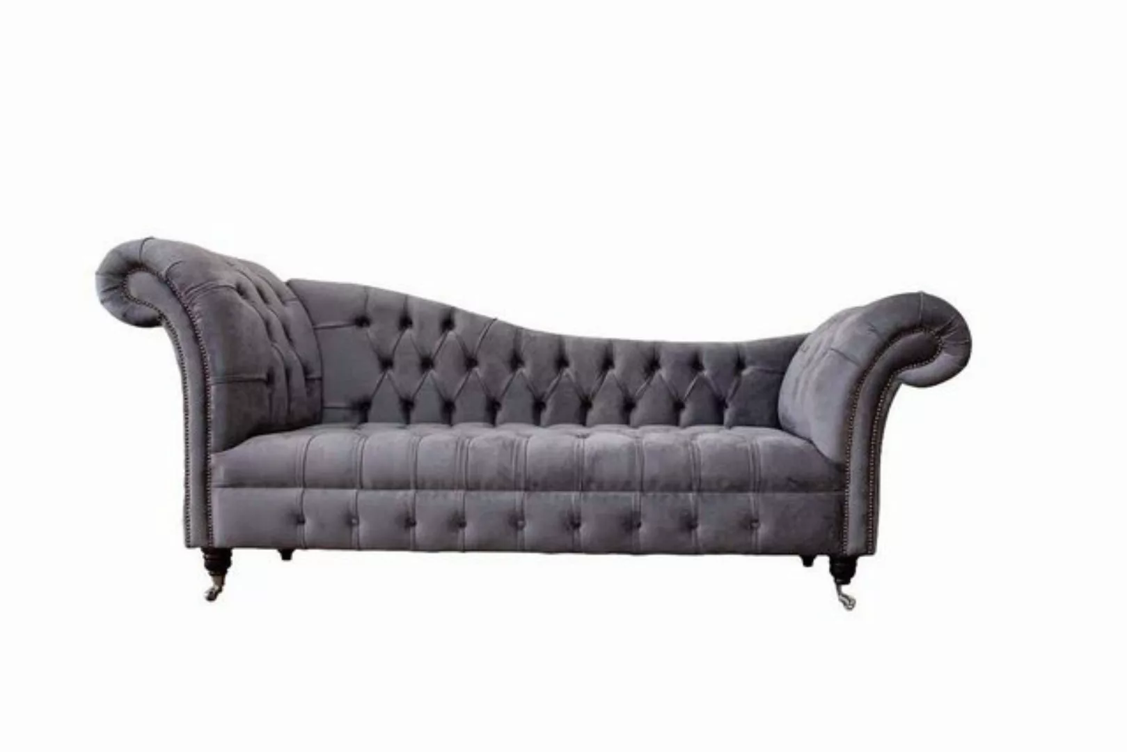 JVmoebel Sofa Chesterfield 3 Sitzer Design Couch Sofa Polster Sitz Stoff Lu günstig online kaufen