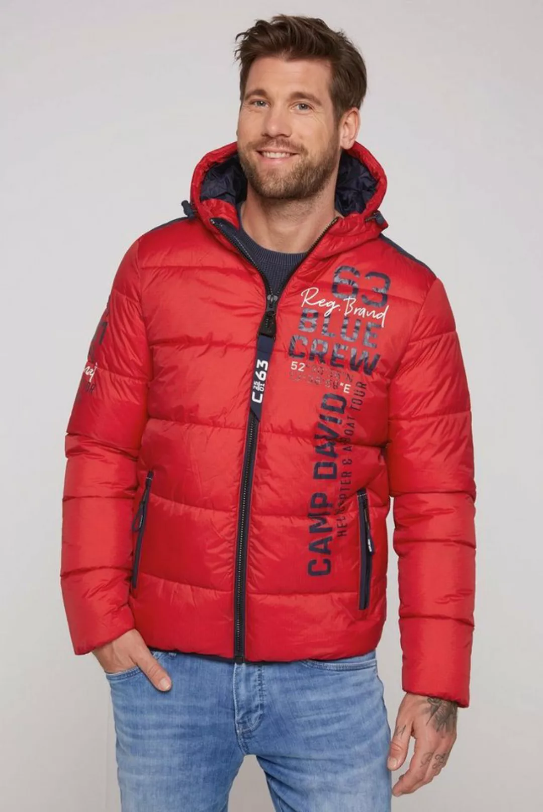 CAMP DAVID Outdoorjacke mit Windbreaker-Bündchen im Ärmel günstig online kaufen