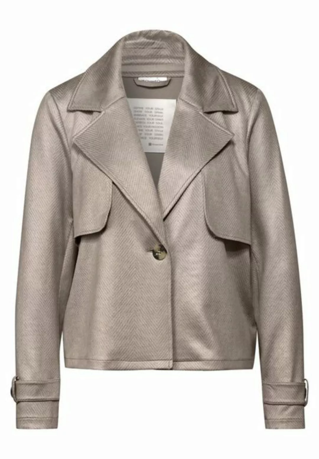 STREET ONE Lederimitat-Blazer – Elegante leichte Jacke günstig online kaufen