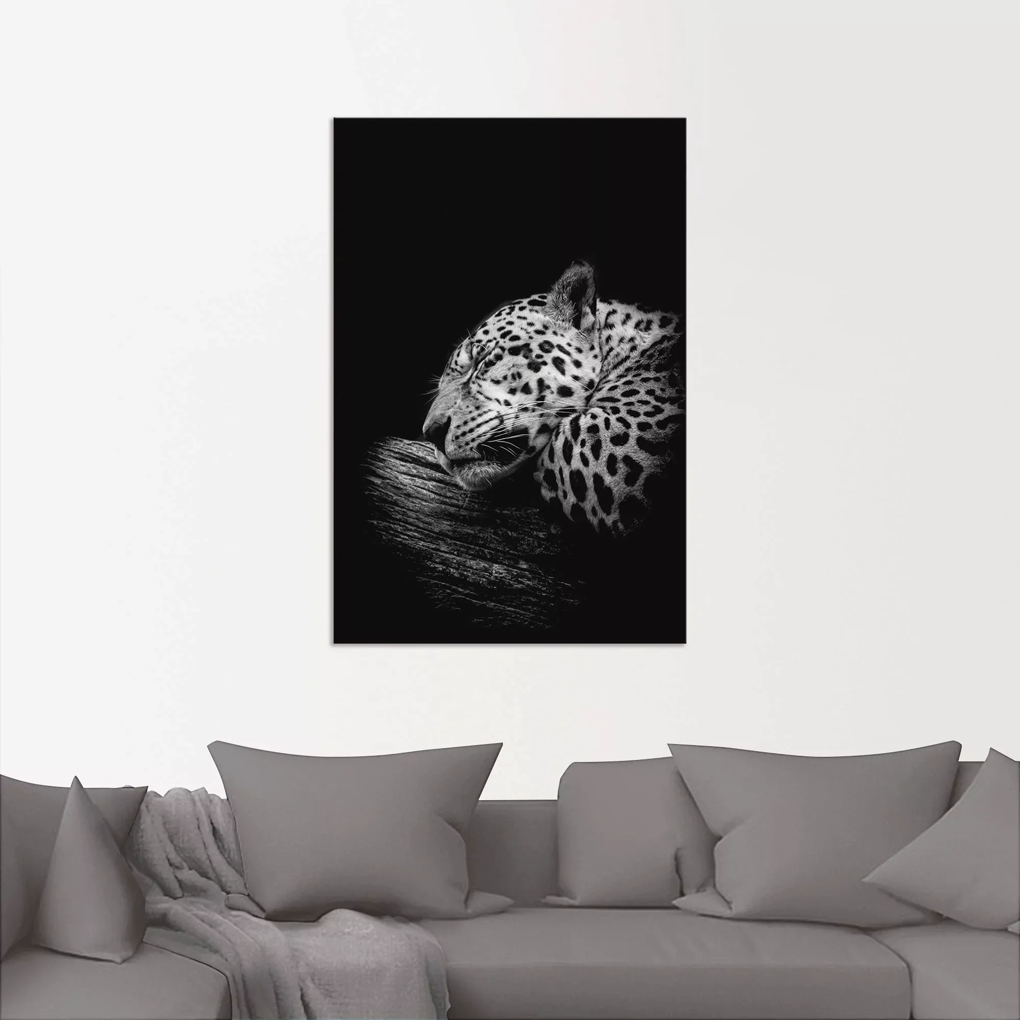 Artland Wandbild "Der schlafende Jaguar", Wildtiere, (1 St.), als Alubild, günstig online kaufen