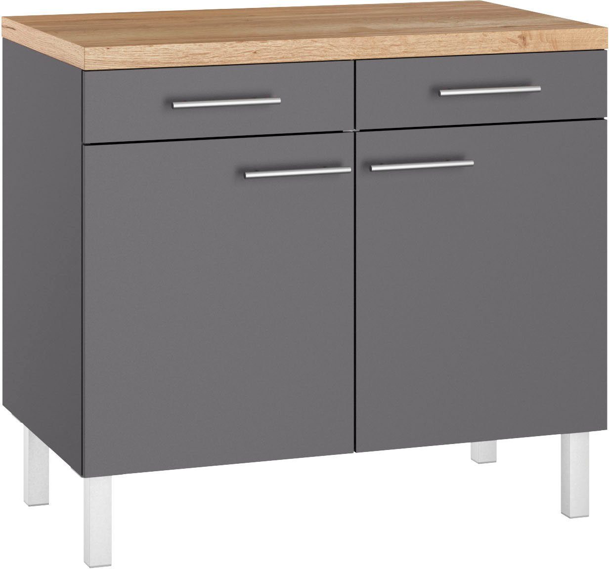 OPTIFIT Unterschrank, Breite 100 cm, 2 Türen, 2 Schubkästen günstig online kaufen