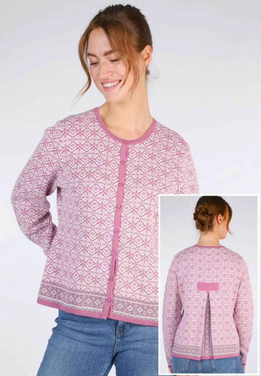 Sorgenfri Sylt Strickjacke Kadir nordic Kellerfalte am Rücken günstig online kaufen