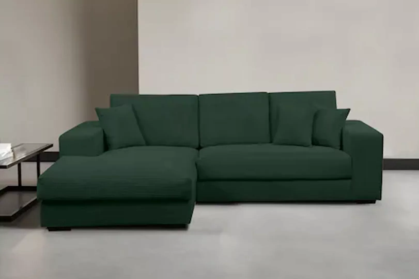 WERK2 Ecksofa "Eden L-Form", Design Ecksofa in Cord mit besonders weichem S günstig online kaufen