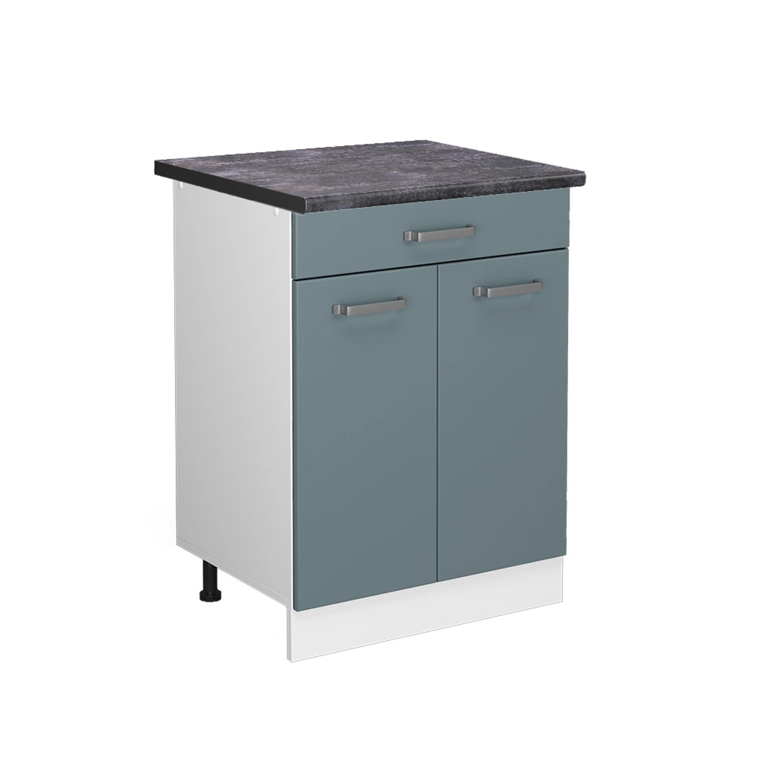 Vicco Unterschrank R-Line, Blau-Grau/Weiß, 60 cm günstig online kaufen