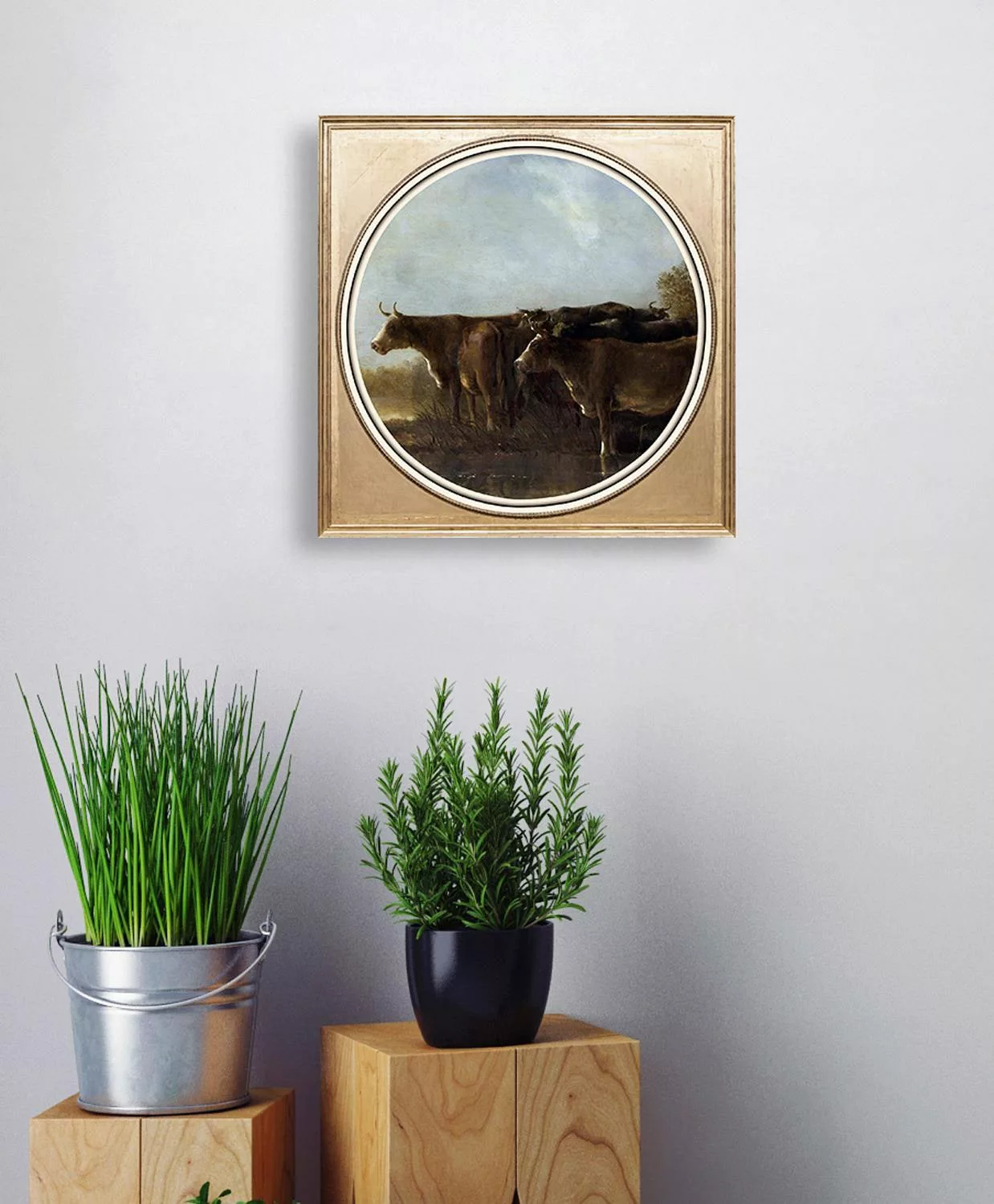 queence Acrylglasbild »Kühe« günstig online kaufen