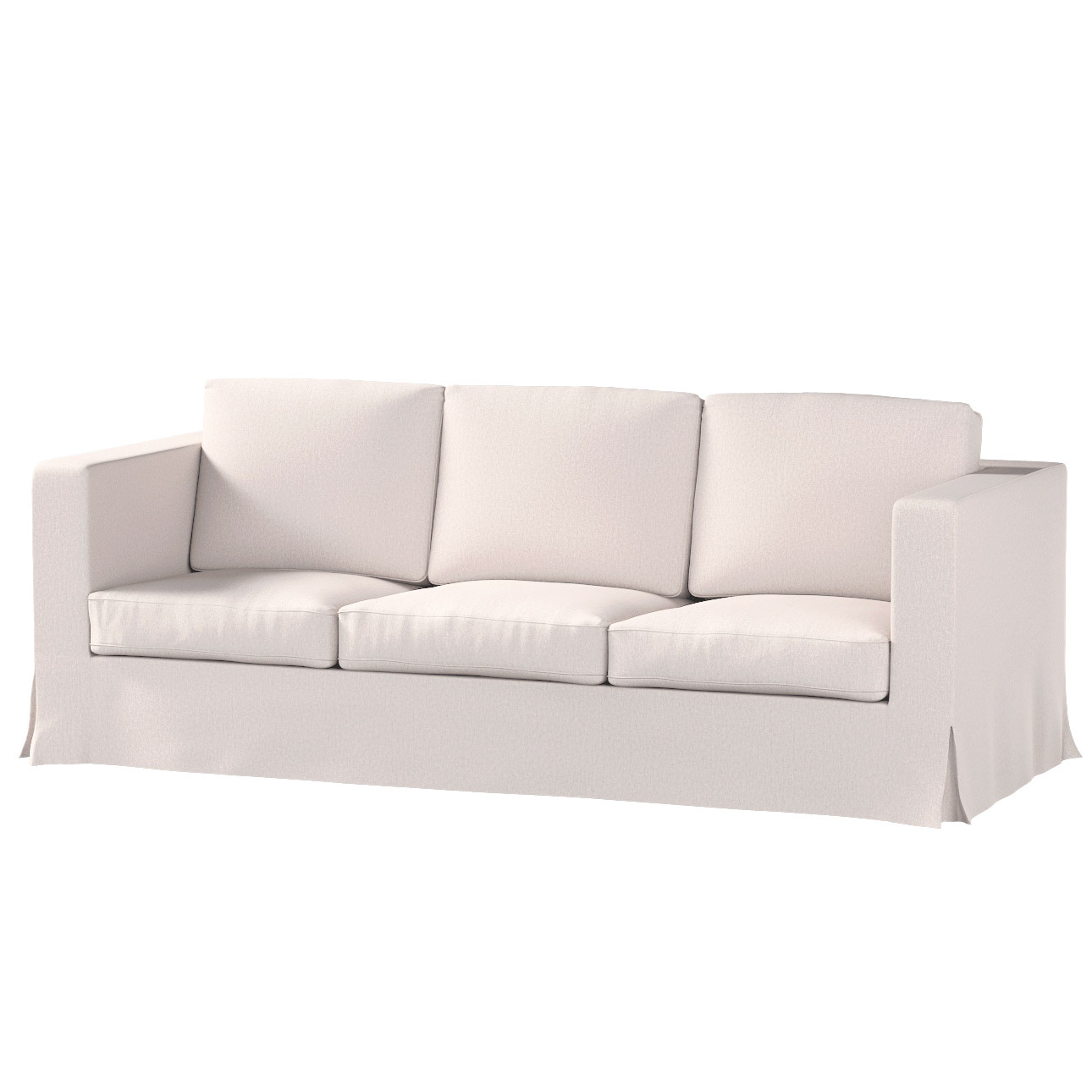 Bezug für Karlanda 3-Sitzer Sofa nicht ausklappbar, lang, hellbeige, Bezug günstig online kaufen