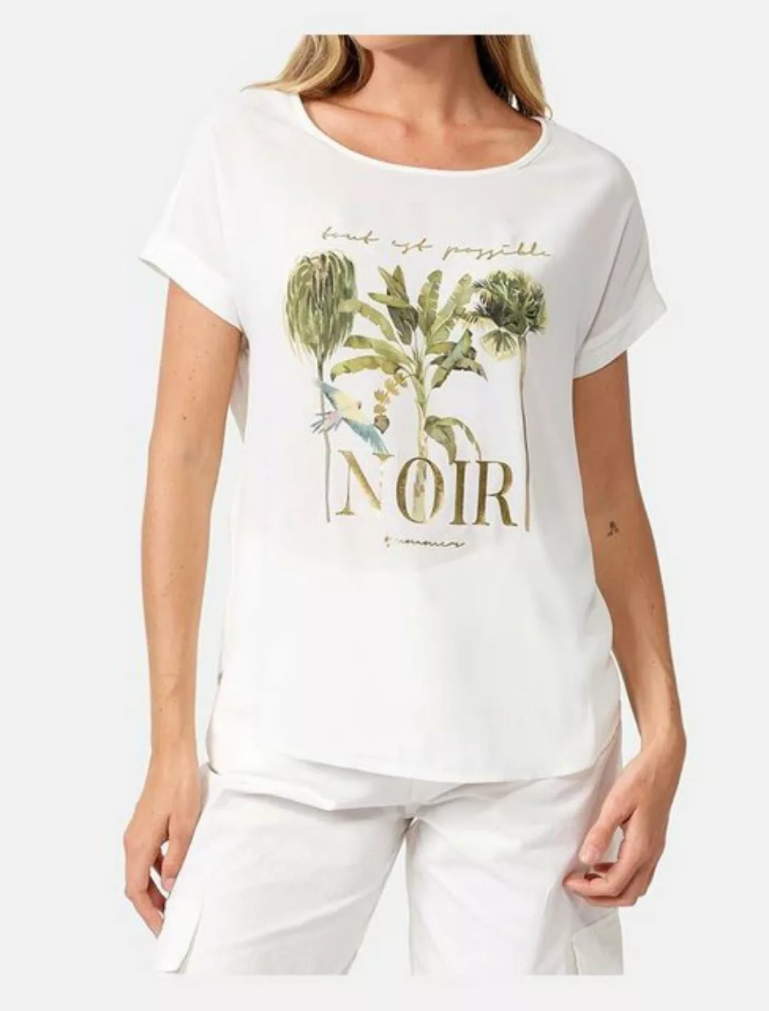 CATNOIR Kurzarmhemd Shirt mit Print CATNOIR weiß günstig online kaufen
