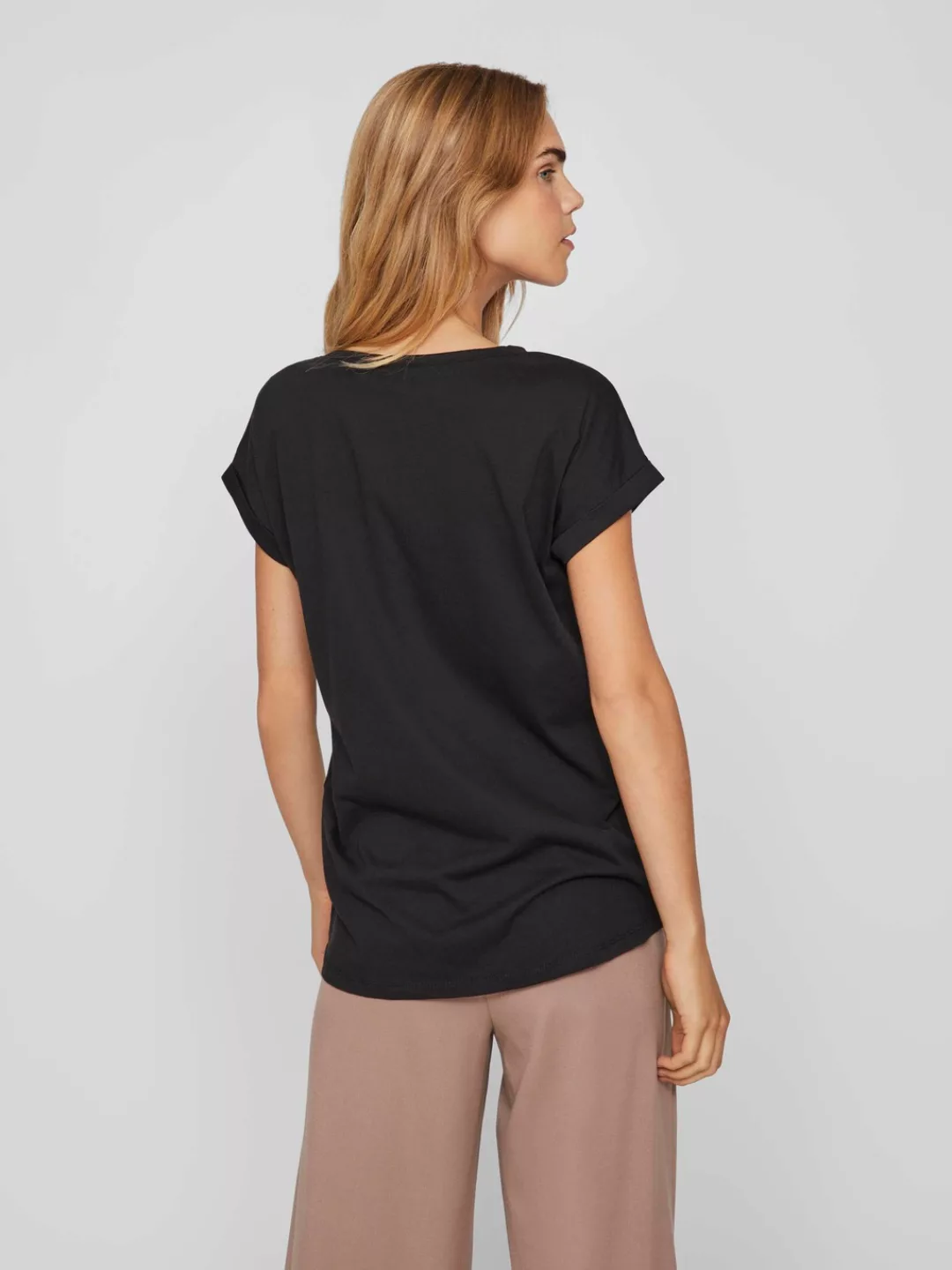 Vila Rundhalsshirt VIDREAMERS NEW PURE T-SHIRT/SU-NOOS Basic Damen-T-Shirt günstig online kaufen