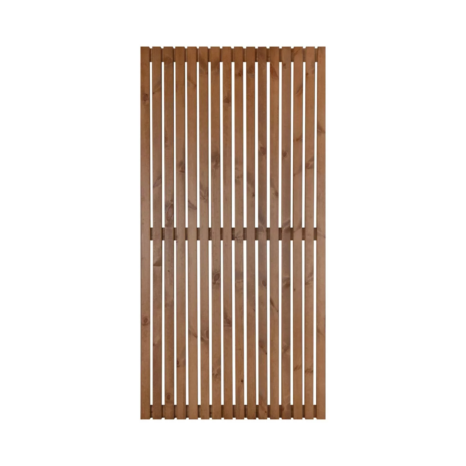 Sichtschutzzaun-Element Quadra 90 cm x 180 cm Natur Lackiert günstig online kaufen