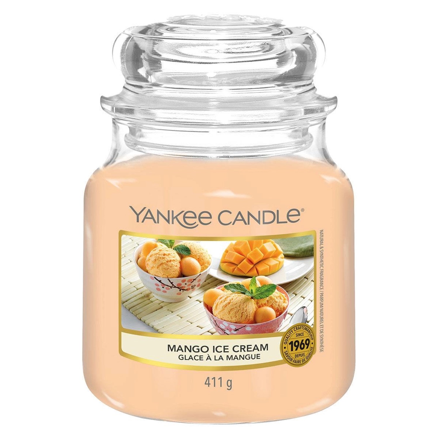 Yankee Candle Mango Ice Cream Medium Jar 411G günstig online kaufen