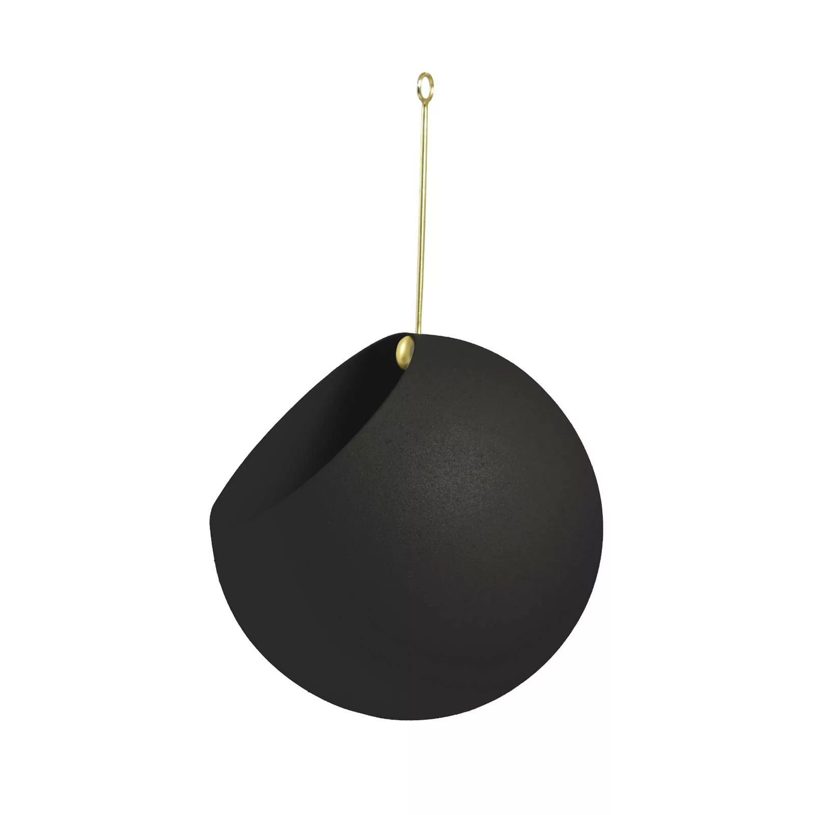 AYTM Blumentopf Globe, hängend, Ø 17 cm, schwarz, Aluminium günstig online kaufen