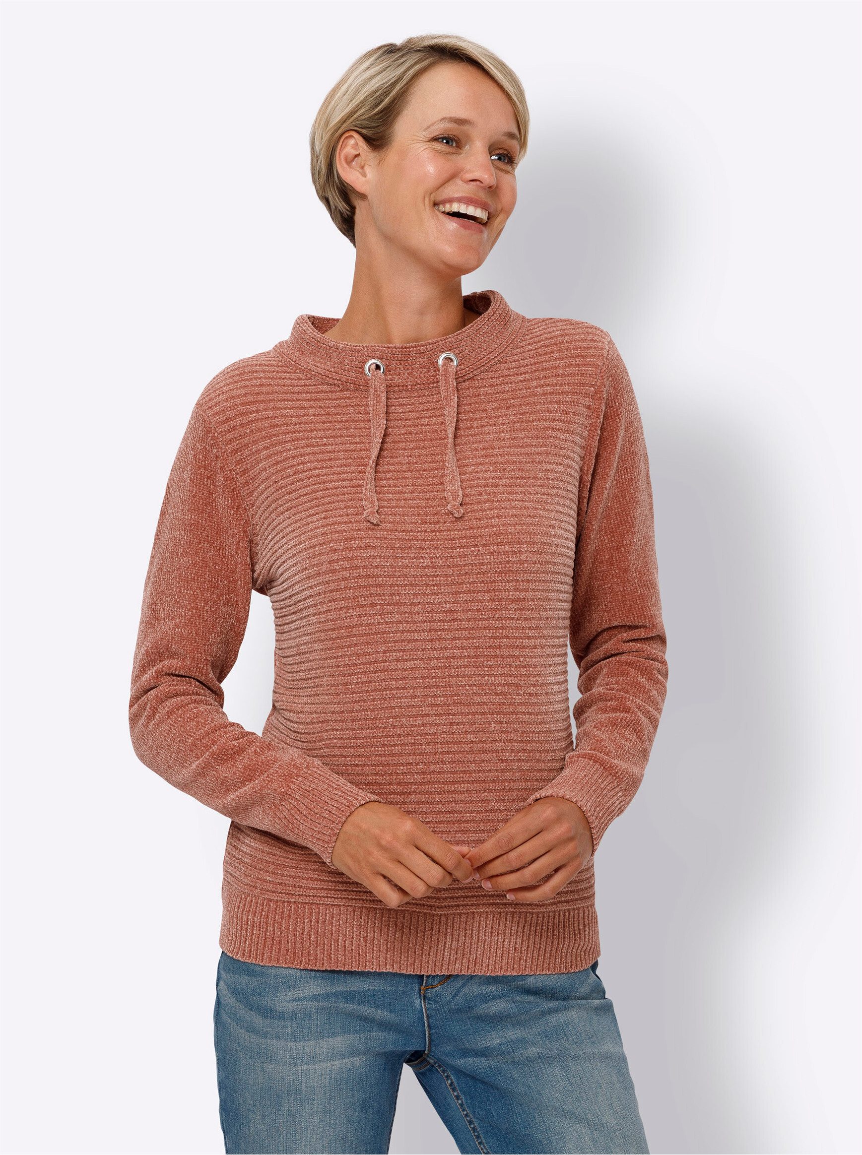 Sieh an! Strickpullover Langarm-Pullover günstig online kaufen