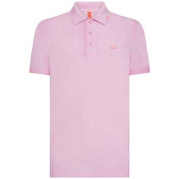 Sun68  T-Shirts & Poloshirts Polo Special Dyed Beach Pink günstig online kaufen