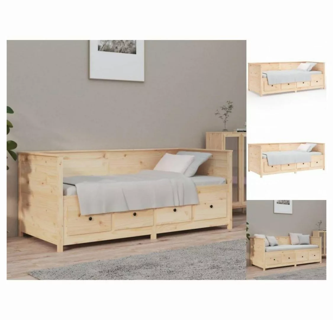 vidaXL Gästebett Tagesbett Gästebett 100x200 cm Massivholz Kiefer Bett Bett günstig online kaufen