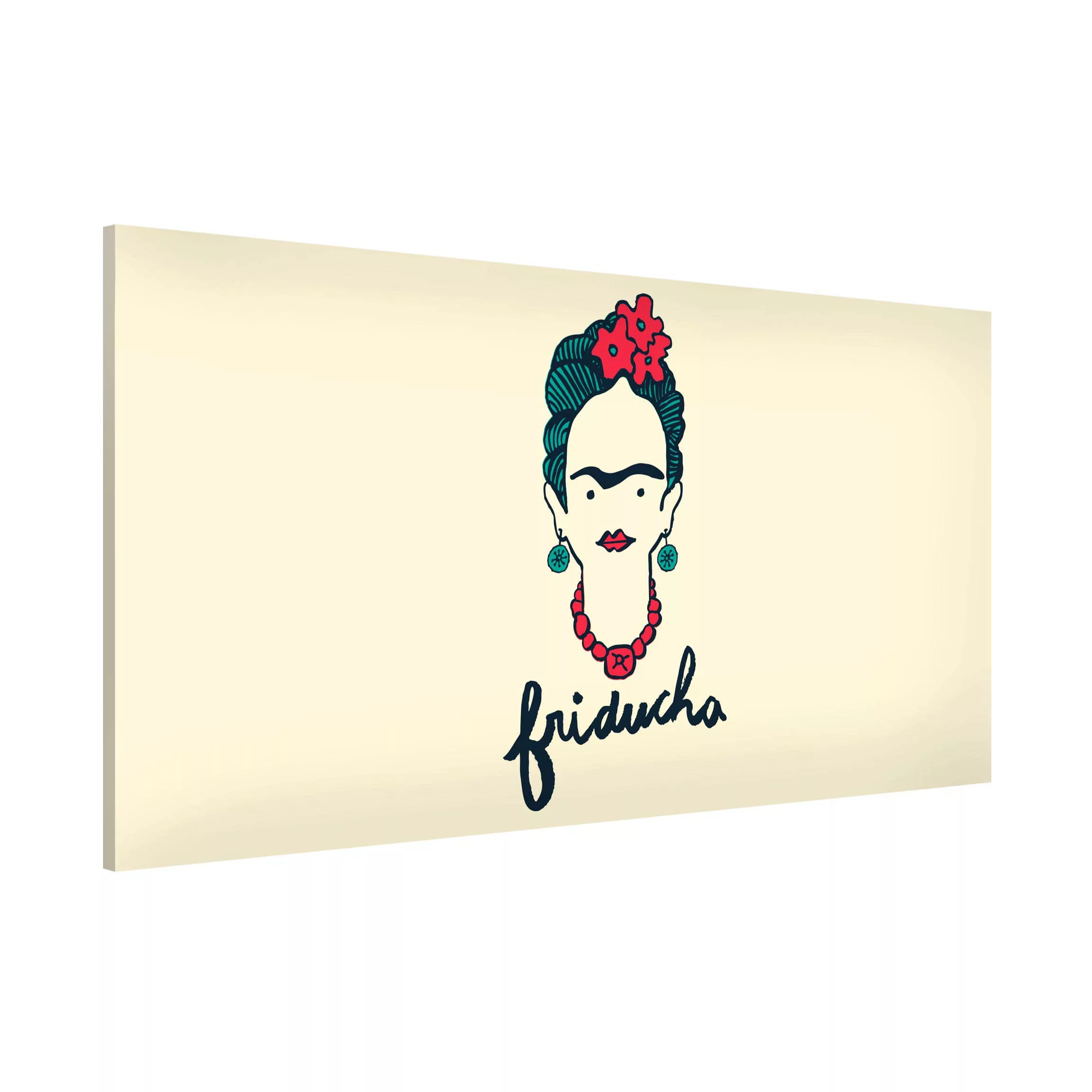 Magnettafel Spruch - Querformat 2:1 Frida Kahlo - Friducha günstig online kaufen