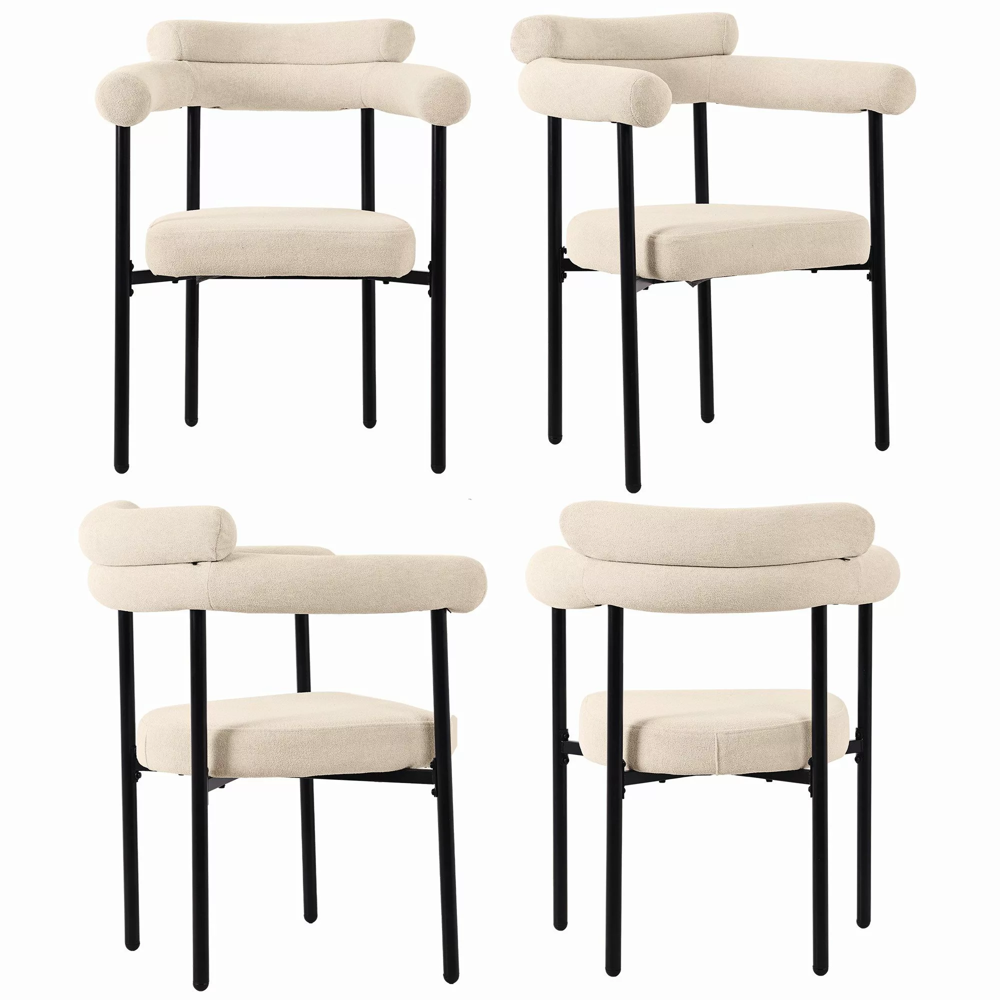 HAUSS SPOLE Esszimmerstuhl 4er Set bequeme günstig online kaufen