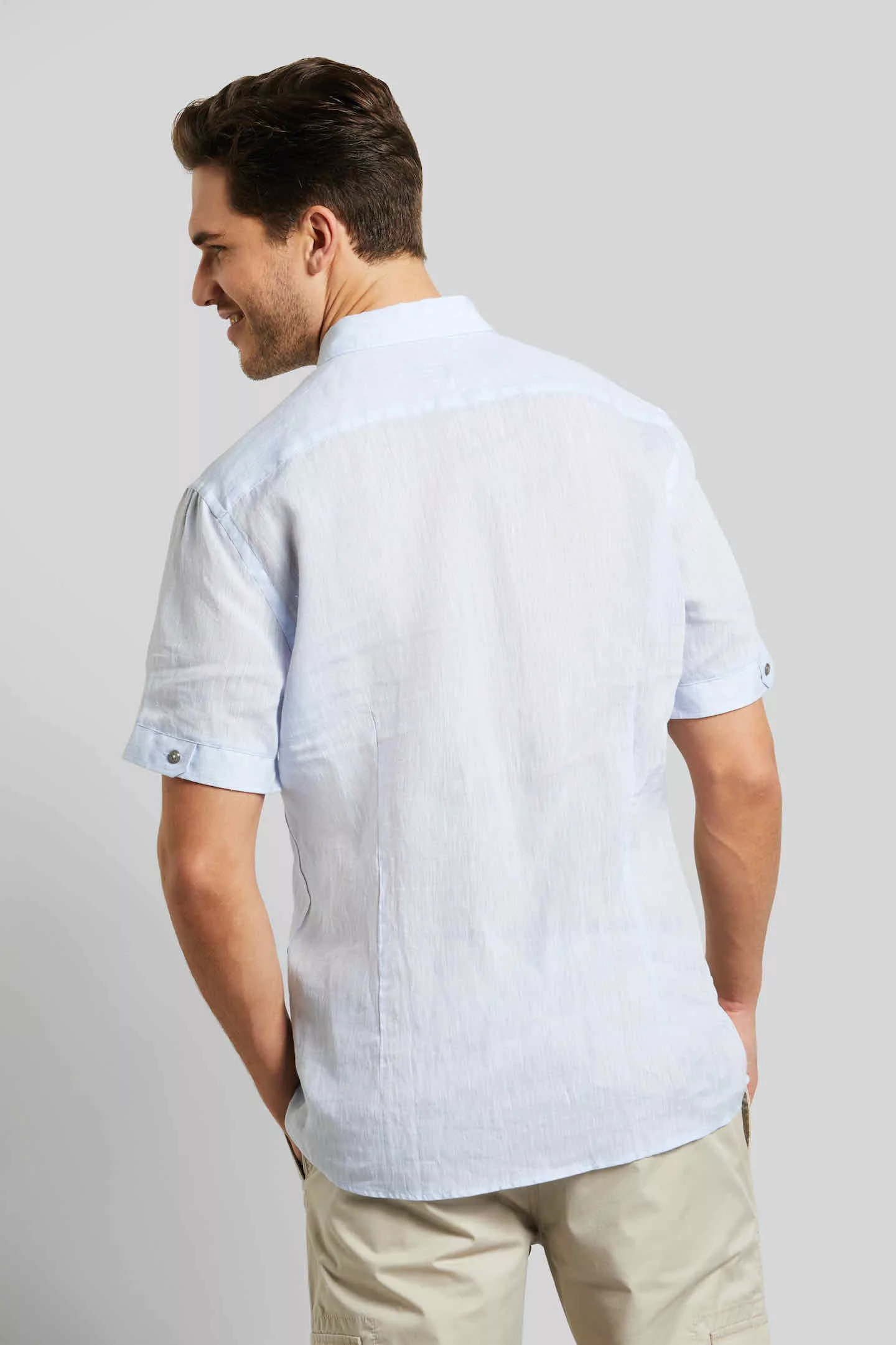 bugatti Leinenhemd, mit Button-Down-Kragen günstig online kaufen
