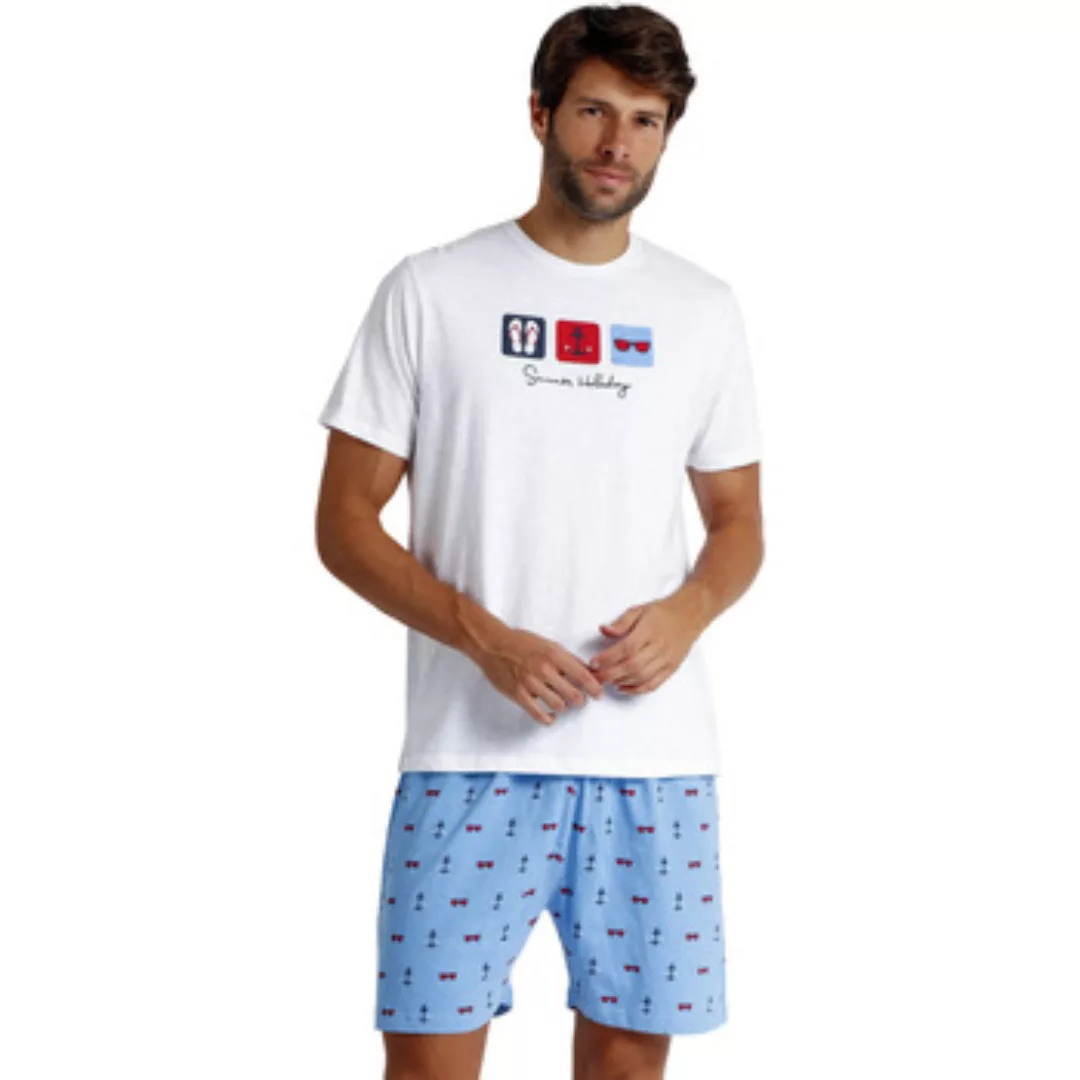 Admas  Pyjamas/ Nachthemden Pyjama Shorts T-Shirt Summer Holidays günstig online kaufen