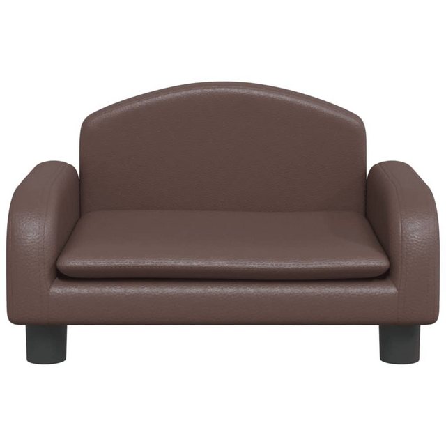 vidaXL Kindersofa Kindersofa Braun 50x40x30 cm Kunstleder Kindercouch Kinde günstig online kaufen