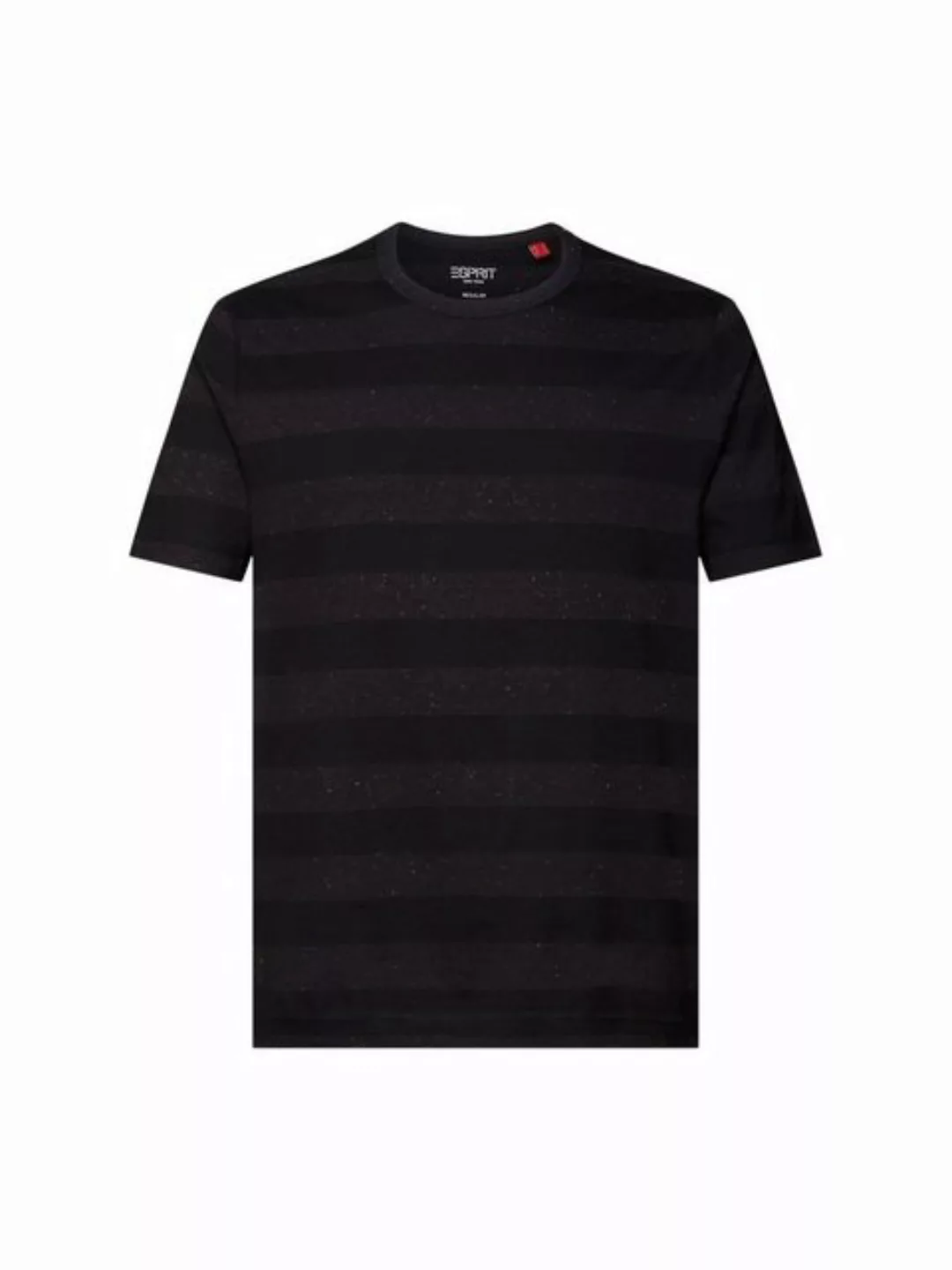 edc by Esprit T-Shirt Gestreiftes T-Shirt mit Knötchengarn (1-tlg) günstig online kaufen