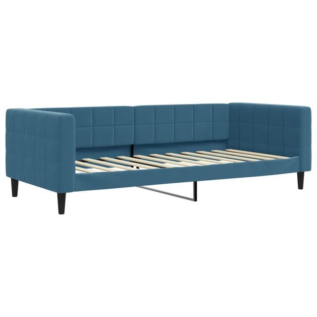 vidaXL Gästebett Tagesbett Blau 90x200 cm Samt Gästebett Gästecouch Gästeso günstig online kaufen