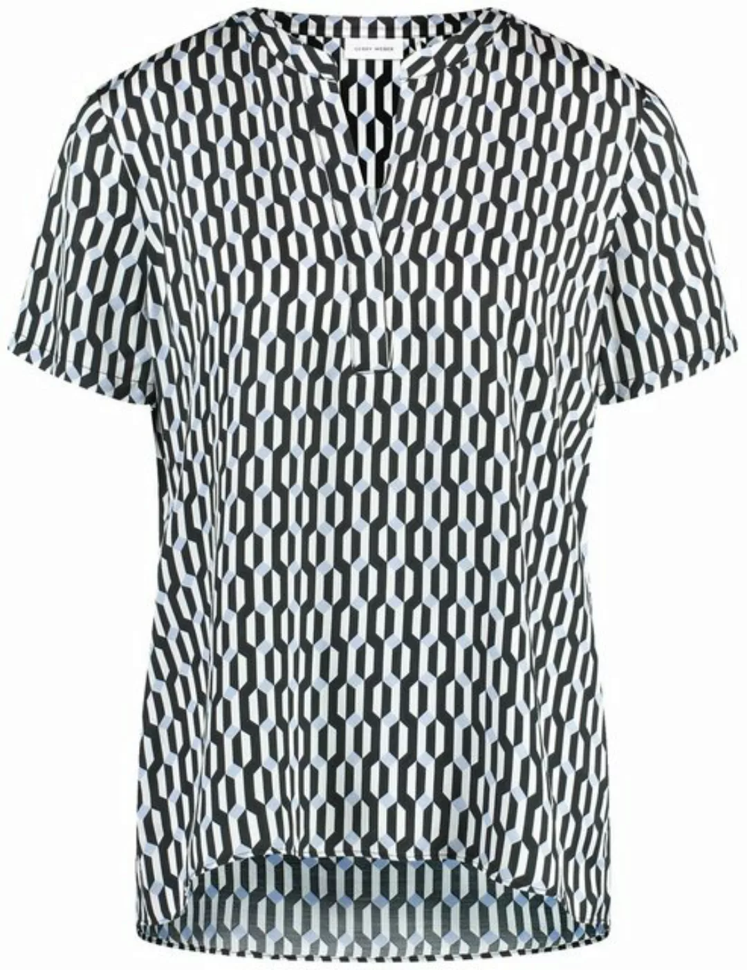 GERRY WEBER Klassische Bluse Gemustertes Blusenshirt günstig online kaufen