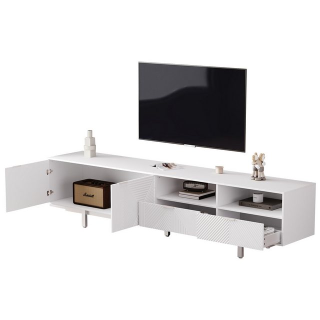 Odikalo TV-Schrank TV-Möbel Stauraum 200*40*51cm maximale Kapazität 90 Zoll günstig online kaufen