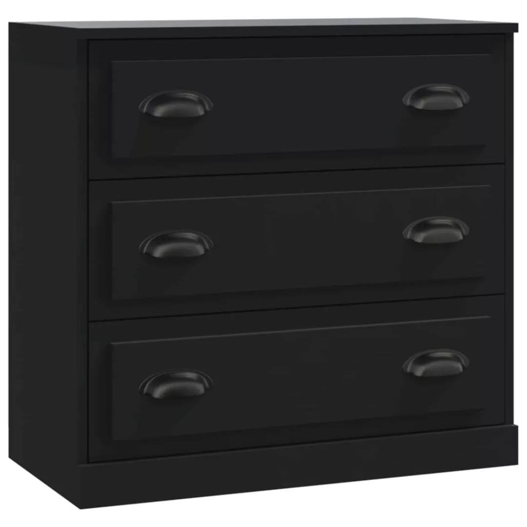 Vidaxl Sideboard Schwarz 70x35,5x67,5 Cm Holzwerkstoff günstig online kaufen