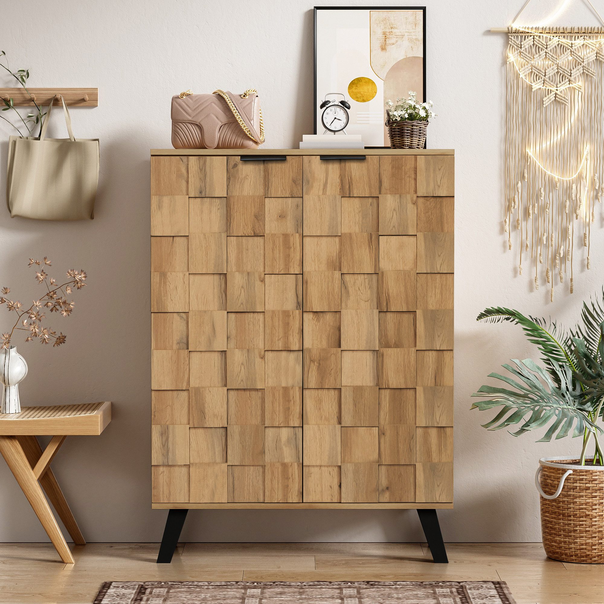 SOFTWEARY Sideboard (Breite 80 cm), Wohnzimmerschrank, günstig online kaufen