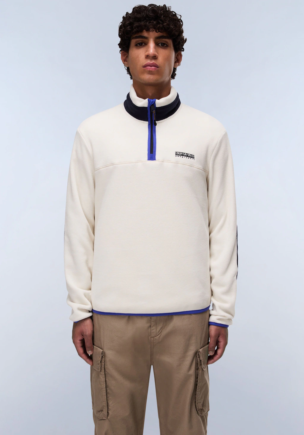 Napapijri Fleecepullover "DERGANA", mit Stehkragen und Reißverschluss günstig online kaufen