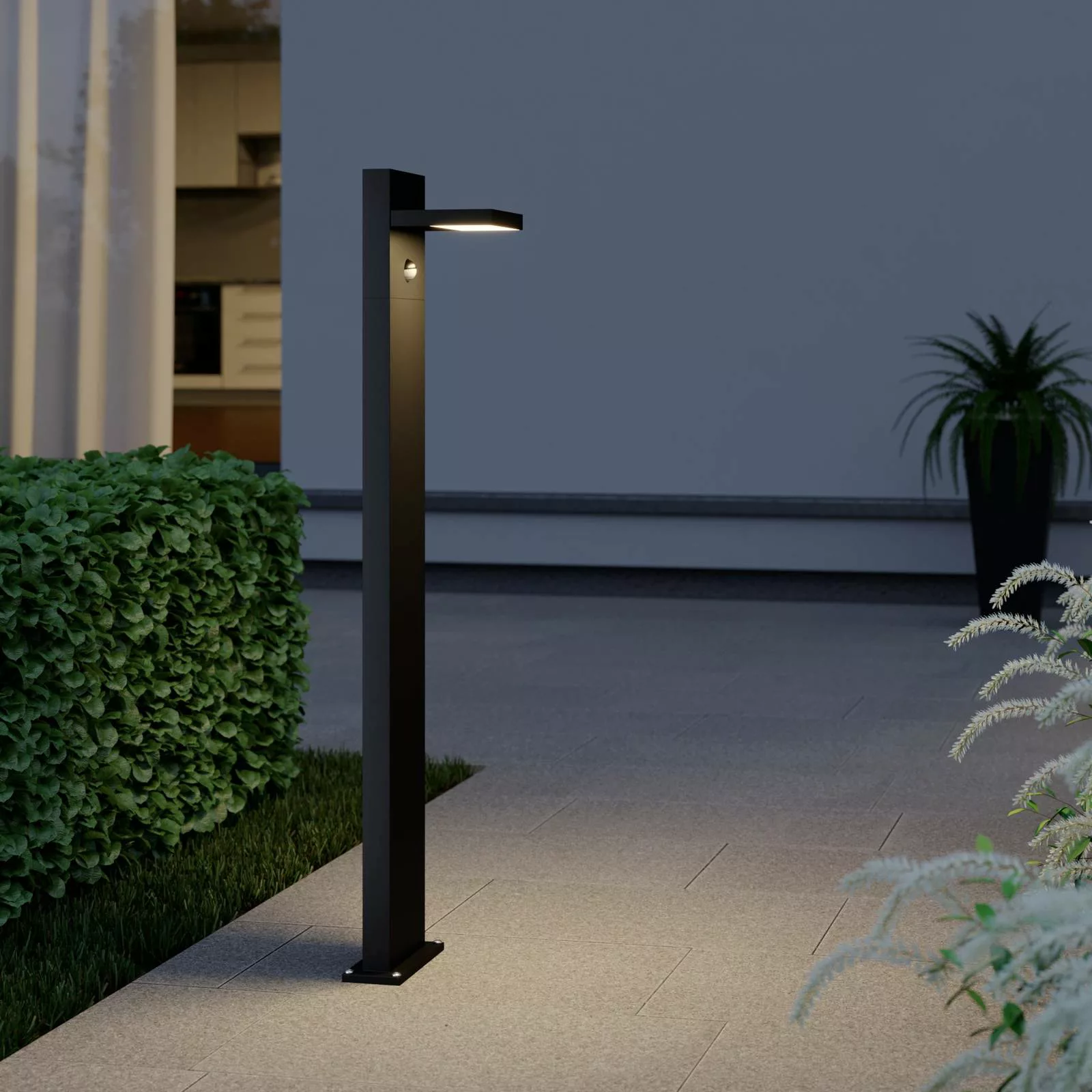 LED-Pollerleuchte Silvan, 100 cm, mit Sensor günstig online kaufen