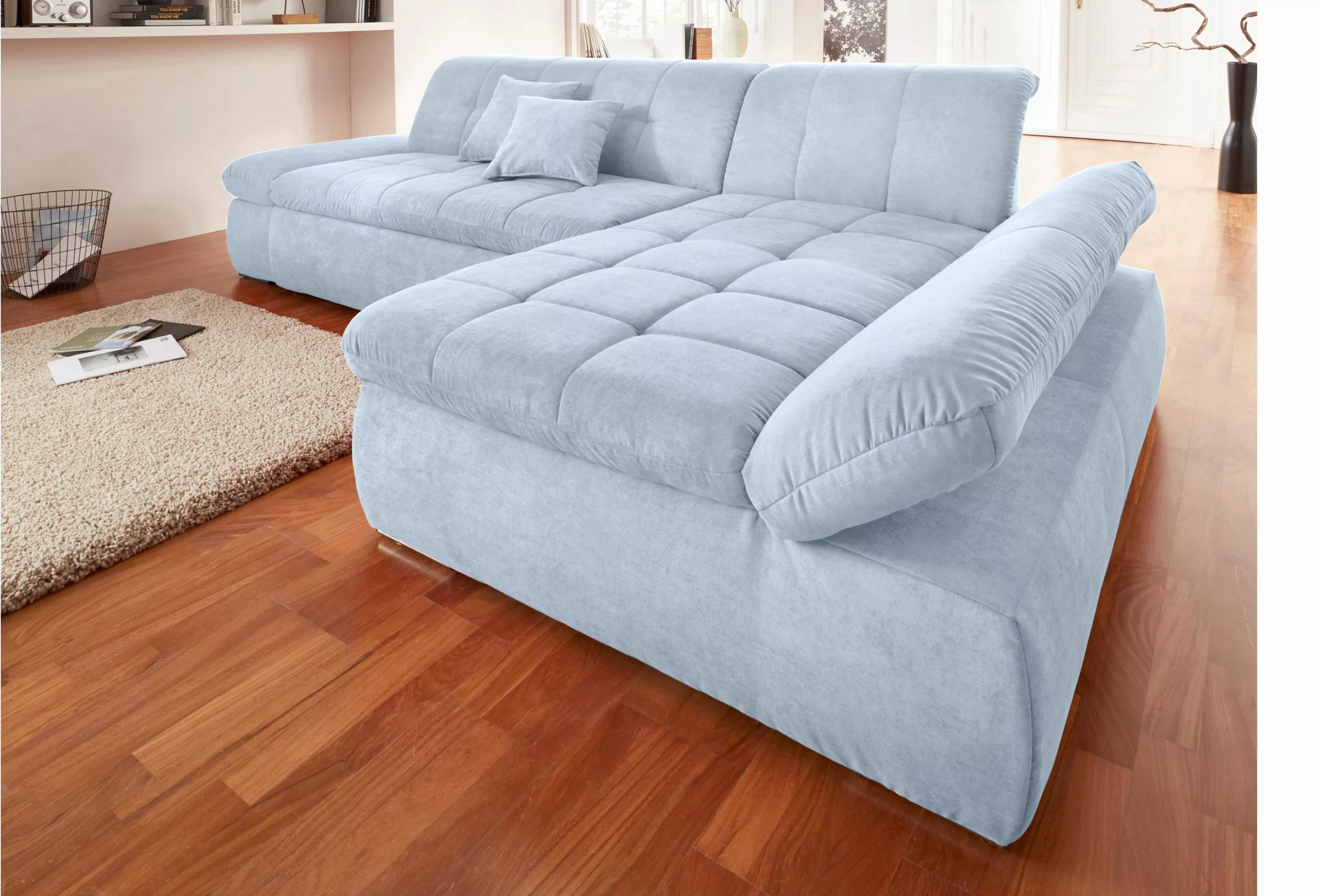 DOMO collection Ecksofa "NMoric XXL, B/T/H: 300/172/80cm, Revamierenabschlu günstig online kaufen