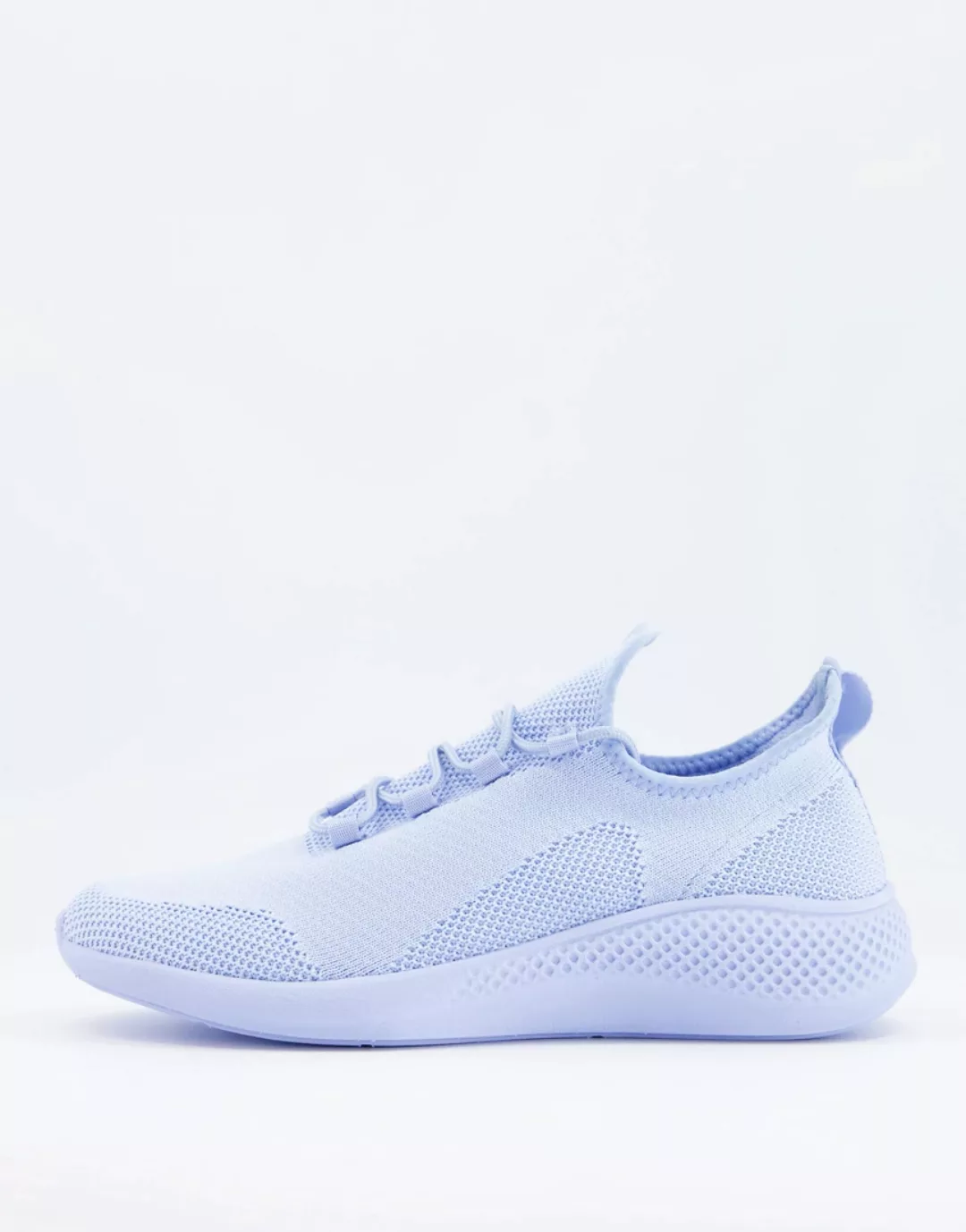 ASOS DESIGN – Strick-Sneaker in Pastellblau günstig online kaufen