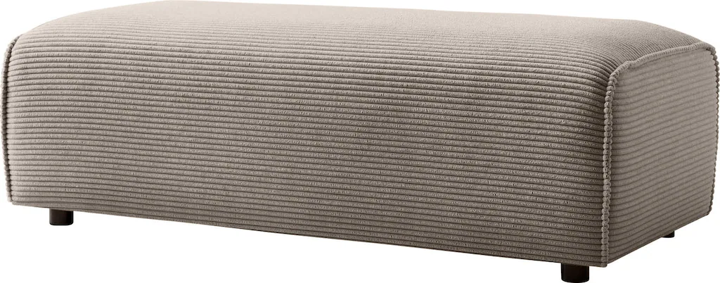 LeGer Home by Lena Gercke Hocker "PIARA, Polsterhocker mit Kedernaht in Cor günstig online kaufen