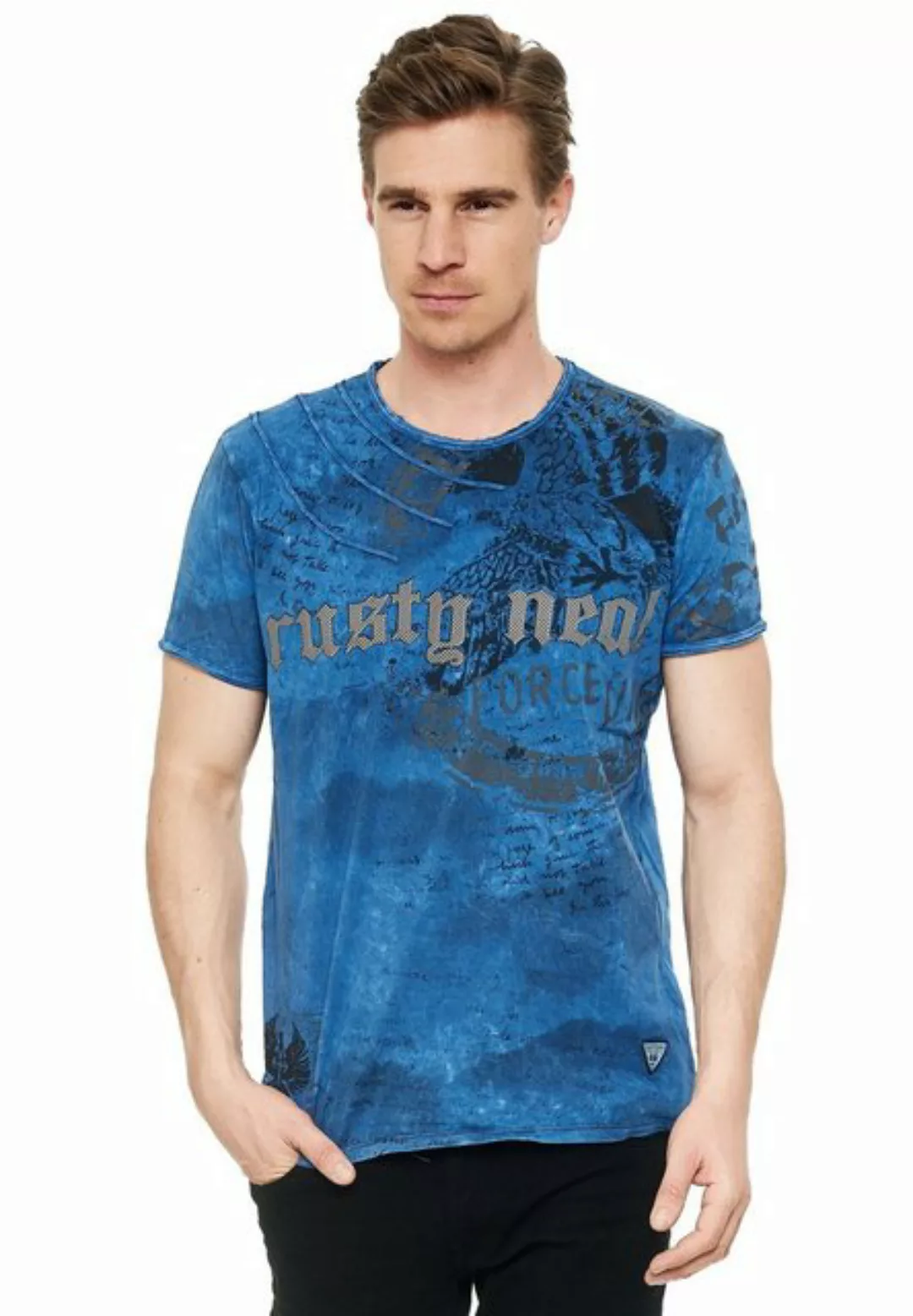 Rusty Neal T-Shirt mit eindrucksvollem Print günstig online kaufen