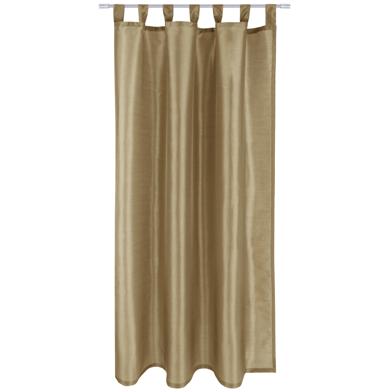 Bestlivings Gardine Blickdicht 140 cm x 245 cm Schlaufen Taupe Dunkel günstig online kaufen