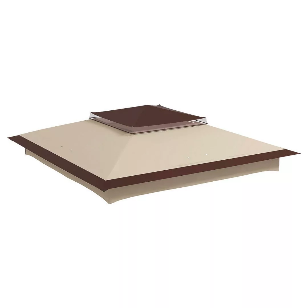 Outsunny Pavillon-Zubehör beige Edelstahl B/H/L: ca. 325x325x0,01 cm günstig online kaufen