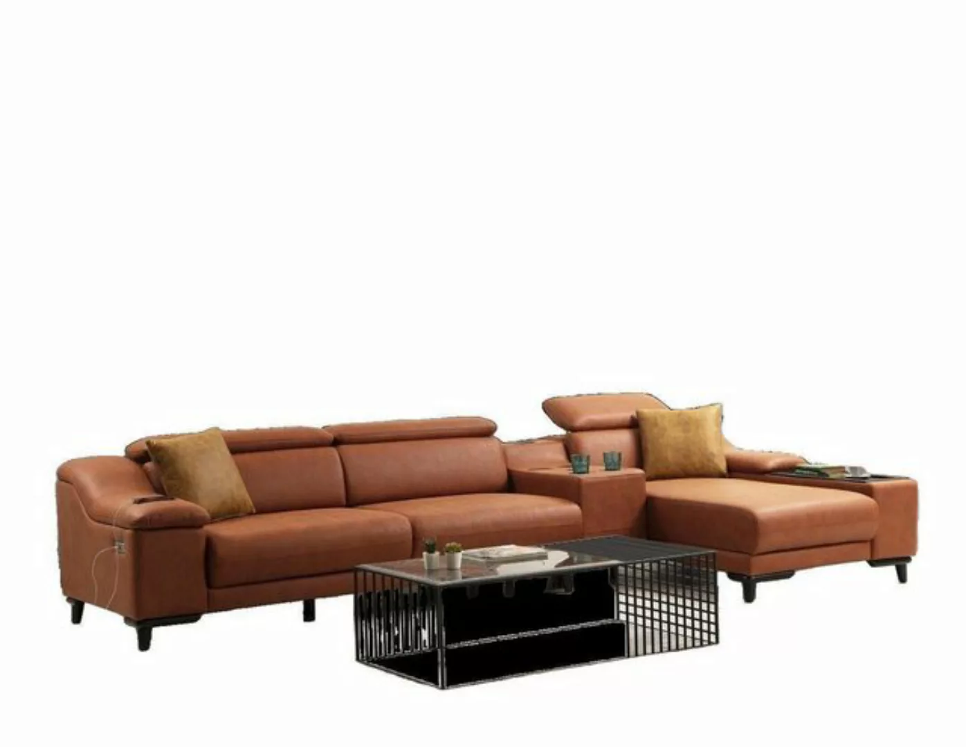 JVmoebel Ecksofa Luxus Ecksofa L-Form Sofa Couch Design Polster Modern Text günstig online kaufen