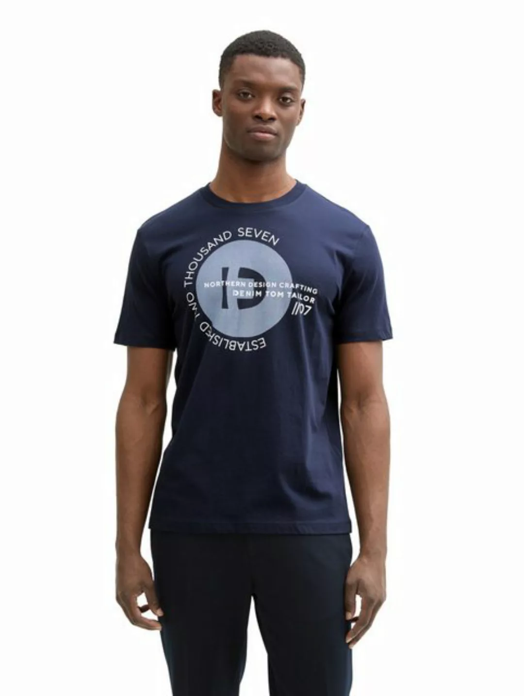 TOM TAILOR Denim T-Shirt, mit verschiedenen Logo Prints günstig online kaufen