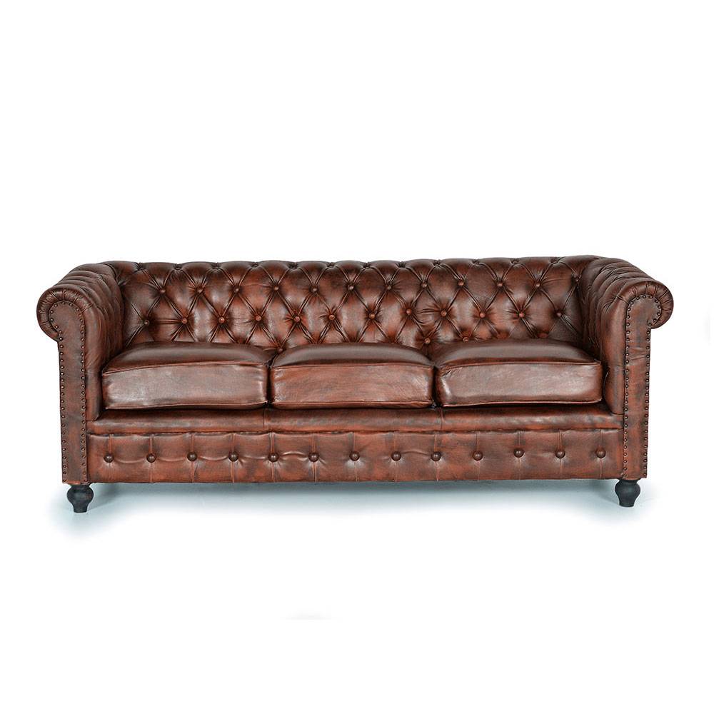 Ledersofa Dreisitzer Sofa aus Echtleder mit drei Sitzplätzen günstig online kaufen