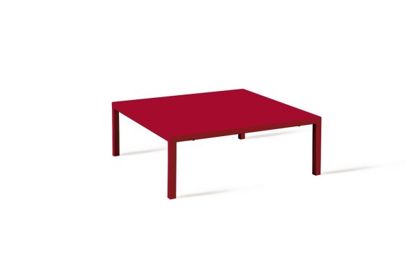 Niedriger Loungetisch Quatris 60x60x30 cm rot günstig online kaufen